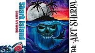 The Art Sherpa: Skull Island step by step Beginners Acrylic painting tutorial