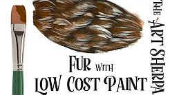 The Art Sherpa: How to paint AMAZING Fur with Student paint and Inexpensive Brushes